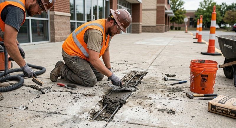 Chipped Concrete Repair in West Des Moines, IA